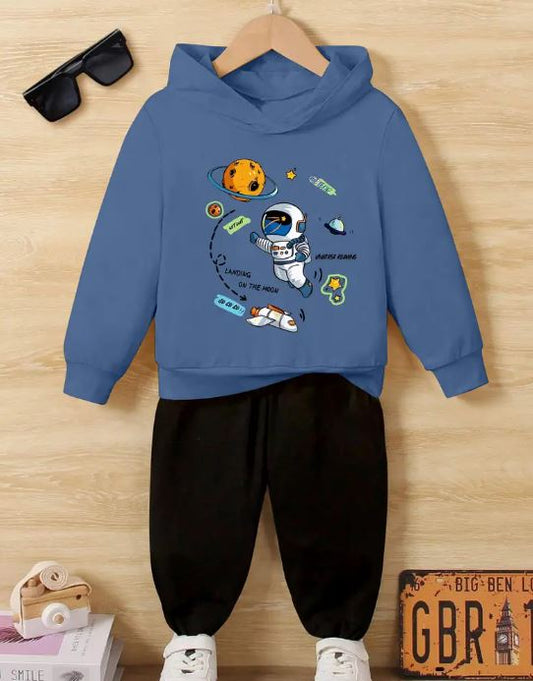 Conjunto Niño 2 piezas con  Estampado de Astronauta de Dibujos Animados